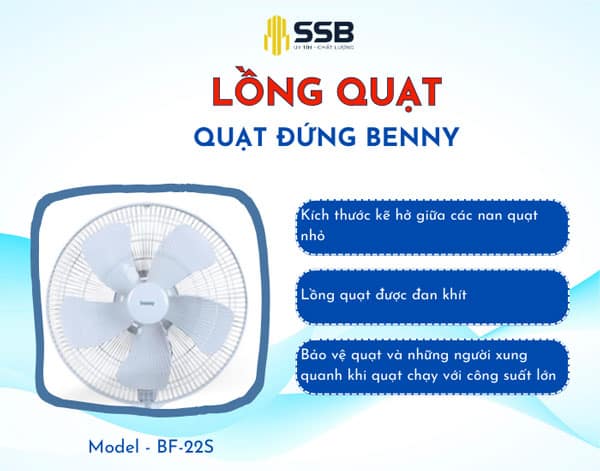 Lồng quạt đứng benny