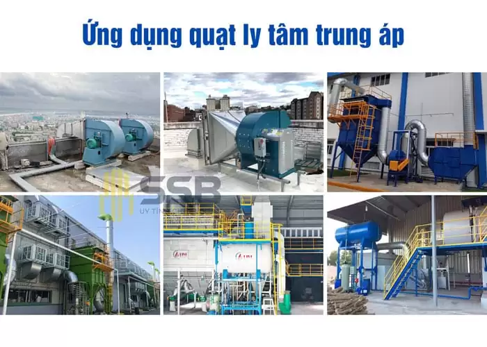 Ứng Dụng Quạt Ly Tâm Trung áp