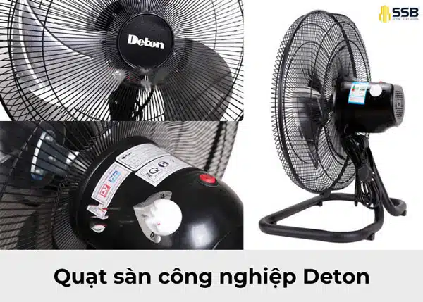 Quạt Sàn Công Nghiệp Deton Mạ Inox