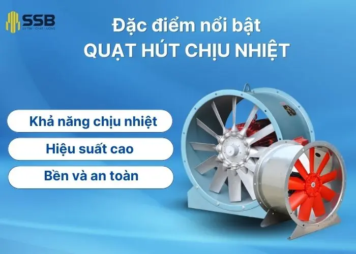 Đặc điểm của quạt hút công nghiệp chịu nhiệt