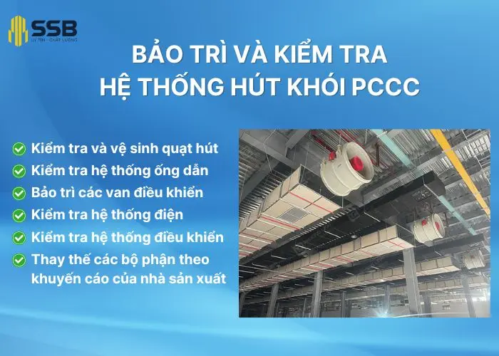 Bảo trì và kiểm tra hệ thống hút khói PCCC