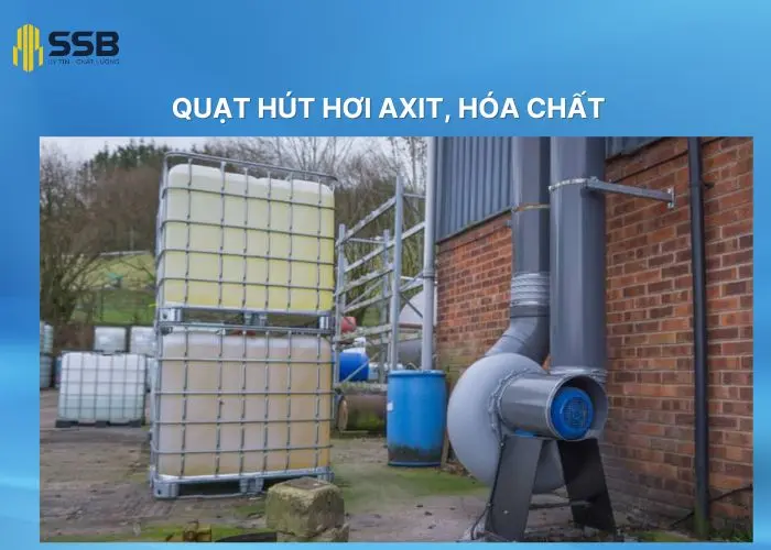 Quạt hút hơi axit, hóa chất