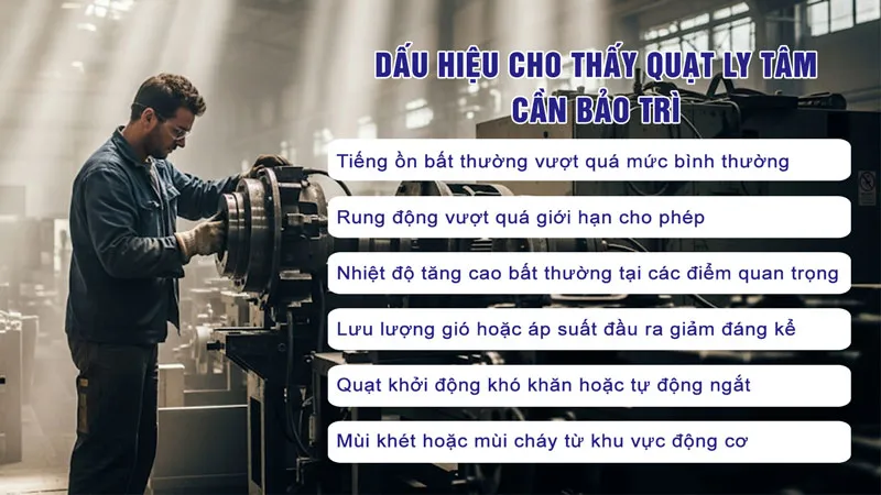 Dấu Hiệu Cho Thấy Quạt Ly Tâm